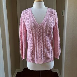 Ralph Lauren Pink Cable knit Sweater